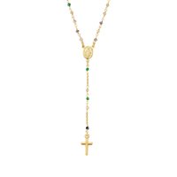 Collana Amen Donna Rosari in Argento Cristallo CRO10GTOVE4 - CRO10GTOVE4